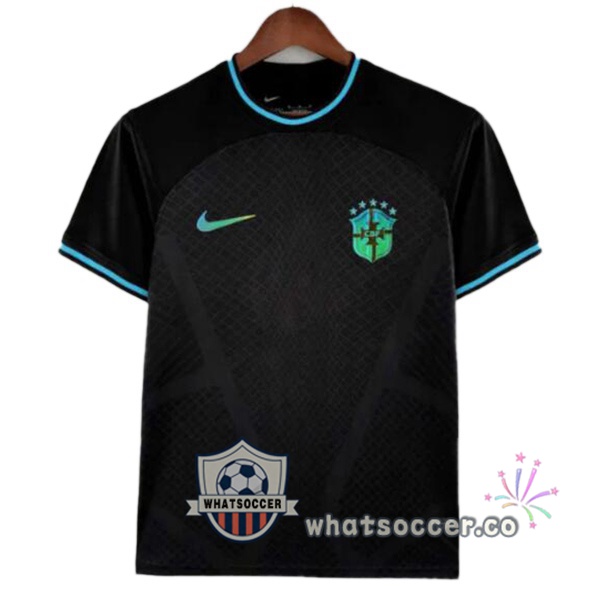 Brazil Special Edition Soccer Jerseys Black 2024-2025