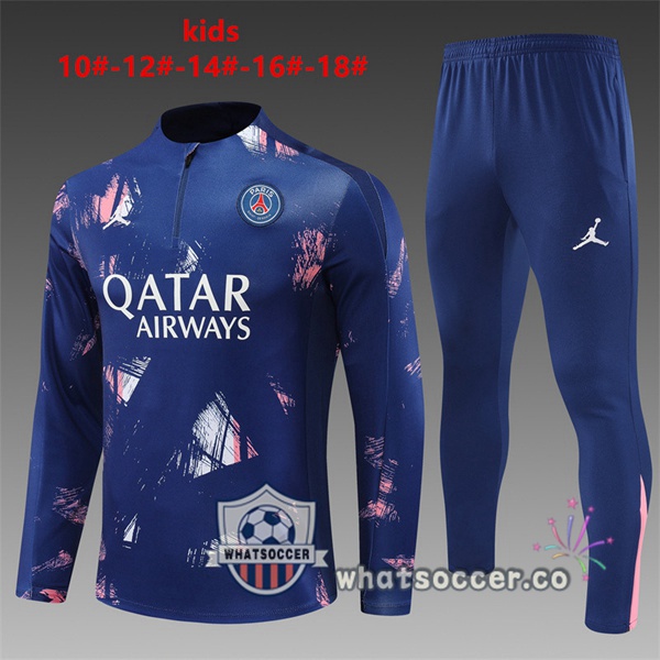 Tracksuit Paris PSG Kids Blue Royal 2024-2025