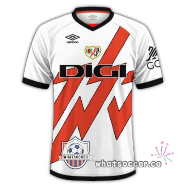 Rayo Vallecano Home Soccer Jerseys White 2024-2025