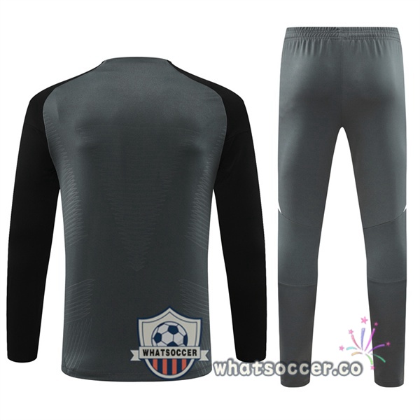 Tracksuit Manchester United Black Gray 2024-2025