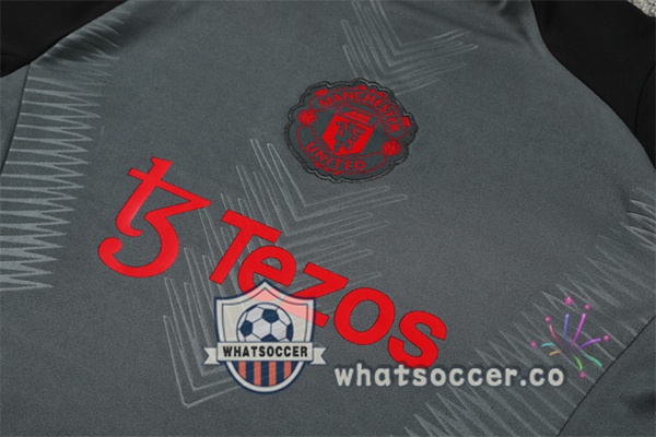 Tracksuit Manchester United Black Gray 2024-2025