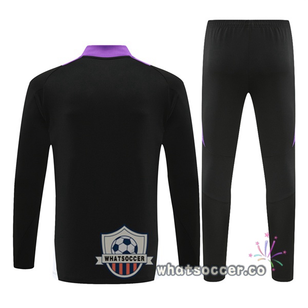 Tracksuit Real Madrid Purple Black 2024-2025