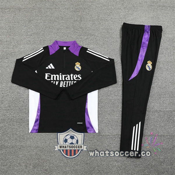 Tracksuit Real Madrid Purple Black 2024-2025