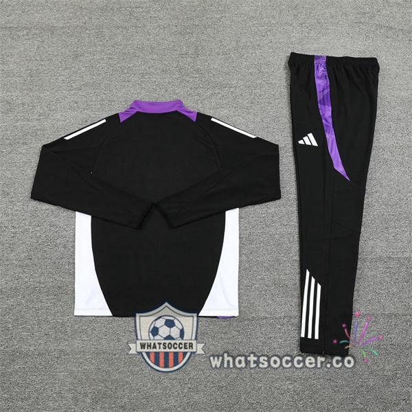 Tracksuit Real Madrid Purple Black 2024-2025