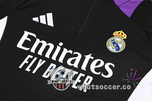 Tracksuit Real Madrid Purple Black 2024-2025