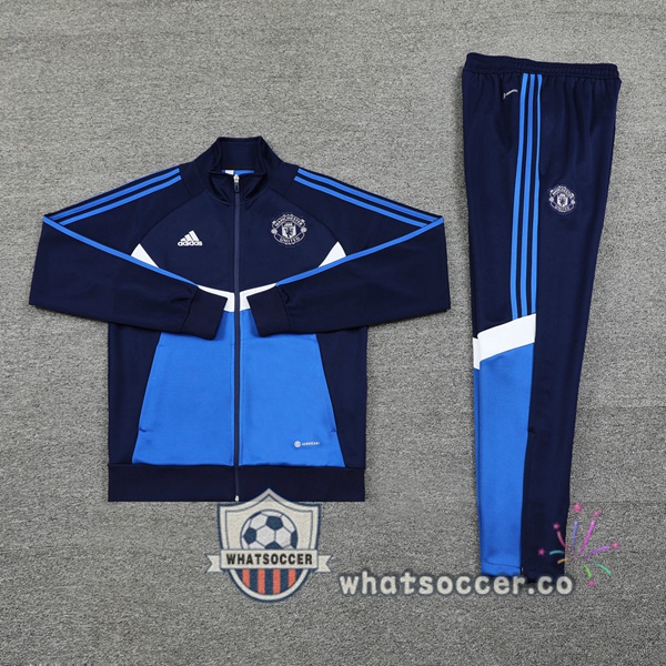 Training Jacket Manchester United Blue Royal 2024-2025
