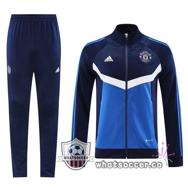 Training Jacket Manchester United Blue Royal 2024-2025