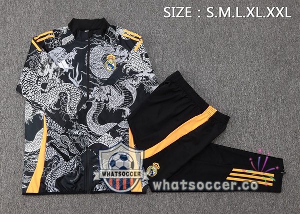 Training Jacket Real Madrid Black 2024-2025