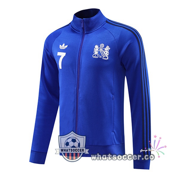 Soccer Jacket Manchester United Blue 2024-2025
