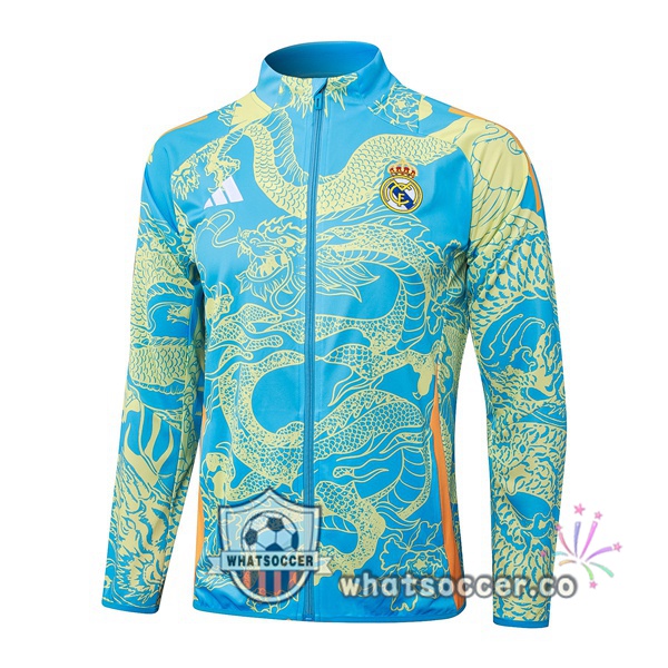 Soccer Jacket Real Madrid Blue 2024-2025
