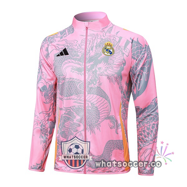 Soccer Jacket Real Madrid Rose 2024-2025