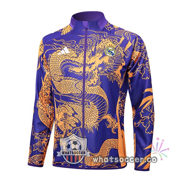 Soccer Jacket Real Madrid Purple 2024-2025
