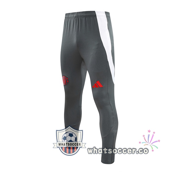 Manchester United Soccer Pants Gray 2024-2025