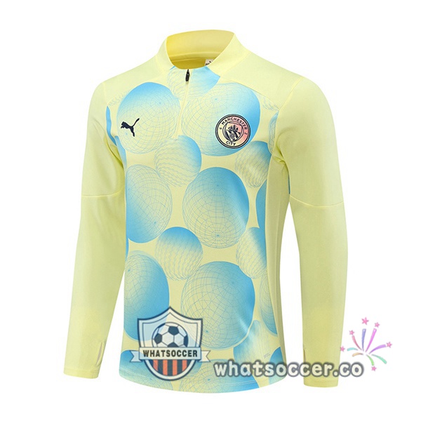 Soccer Sweater Manchester City Yellow 2024-2025
