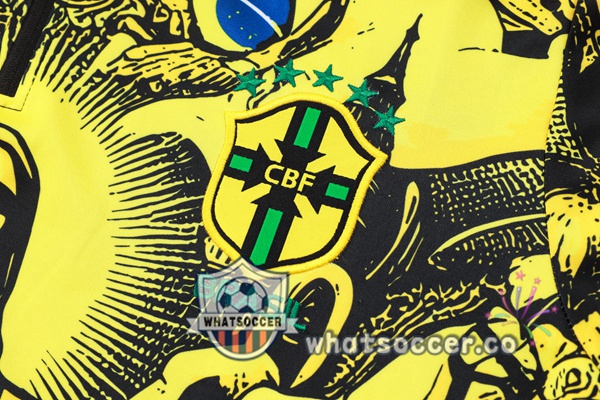 Tracksuit Brazil Yellow Black 2024-2025