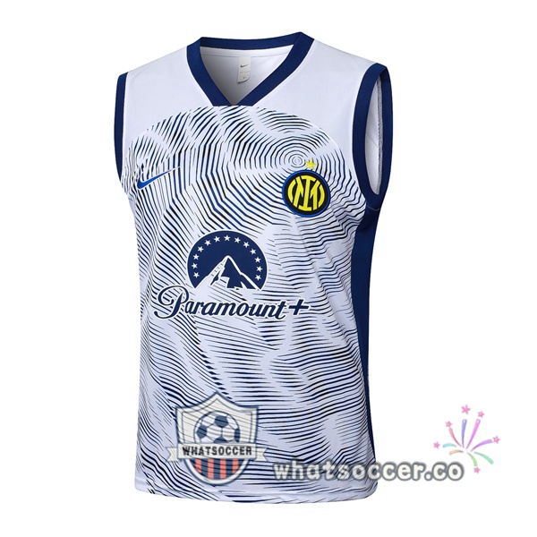 Inter Milan Soccer Vest White 2024-2025