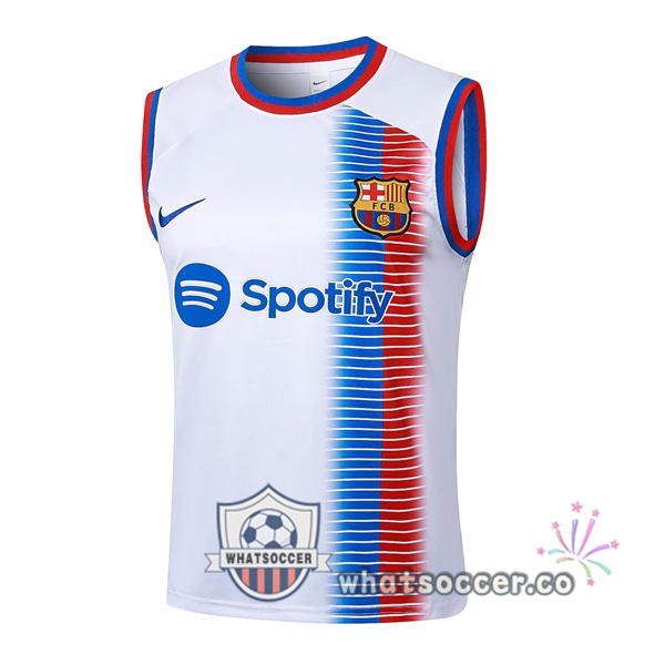 FC Barcelona Soccer Vest White 2024-2025
