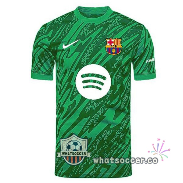FC Barcelona Goalkeeper Soccer Jerseys Green 2024-2025