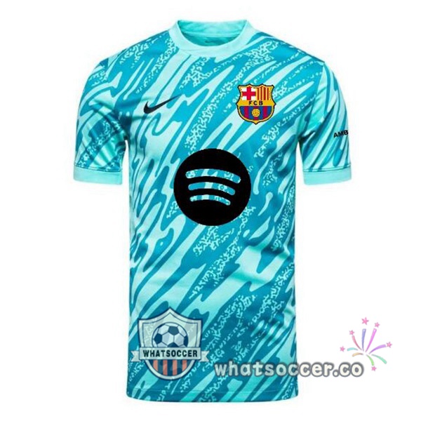 FC Barcelona Goalkeeper Soccer Jerseys Blue 2024-2025