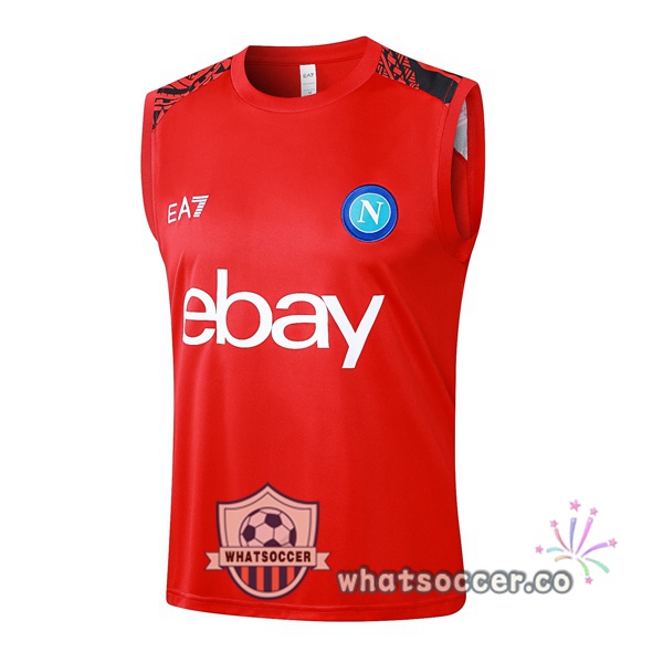 SSC Napoli Soccer Vest Red 2024-2025