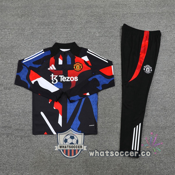 Tracksuit Manchester United Black Red 2024-2025