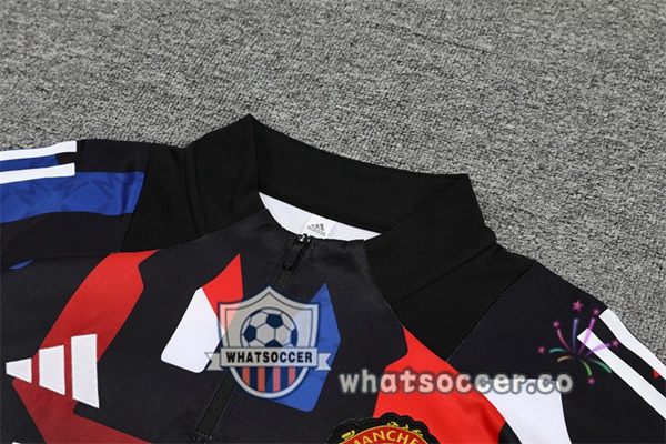 Tracksuit Manchester United Black Red 2024-2025