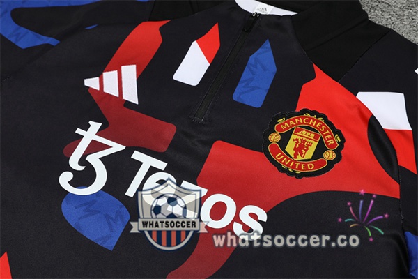 Tracksuit Manchester United Black Red 2024-2025