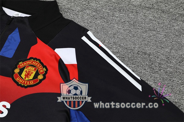 Tracksuit Manchester United Black Red 2024-2025