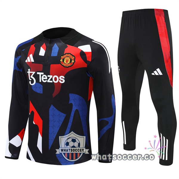 Tracksuit Manchester United Black Red 2024-2025