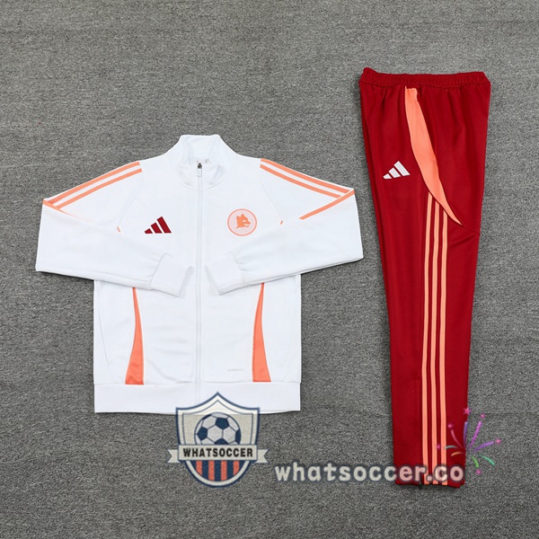 Training Jacket AS Roma White 2024-2025
