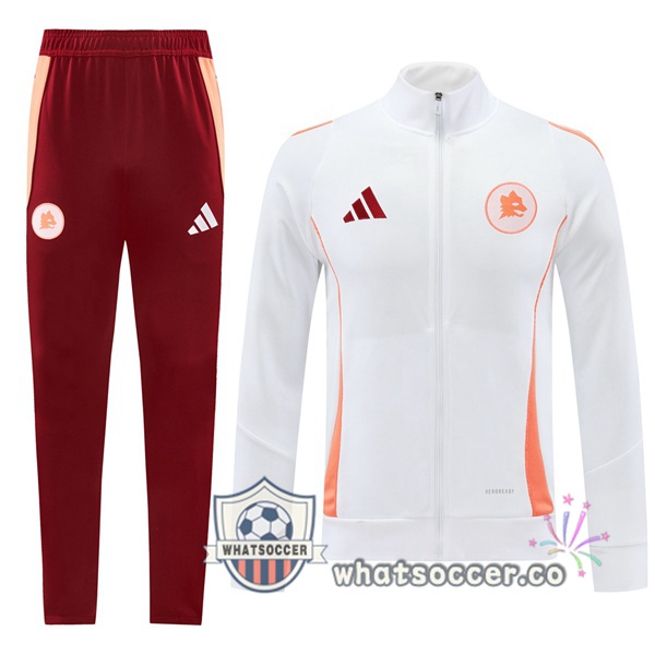Training Jacket AS Roma White 2024-2025