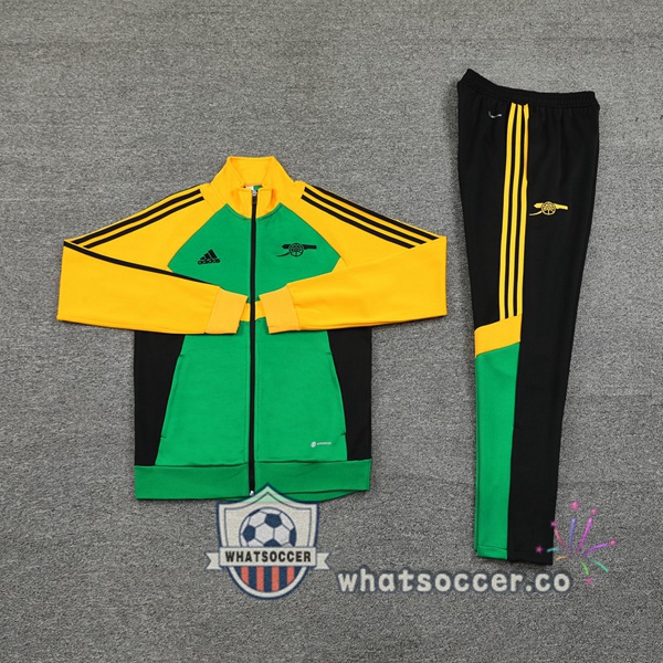 Training Jacket Arsenal Green Yellow 2024-2025