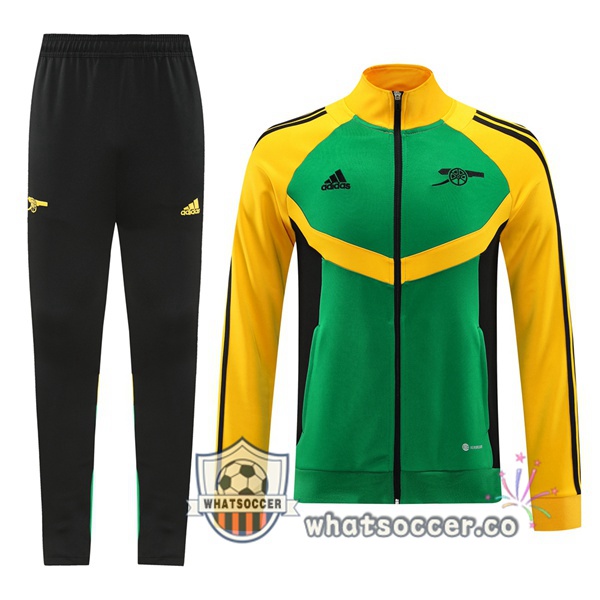 Training Jacket Arsenal Green Yellow 2024-2025