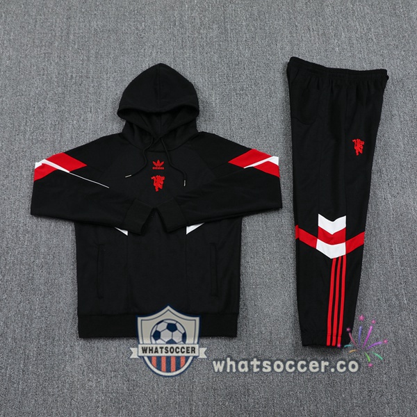 Tracksuit - Hooded Manchester United Black 2024-2025