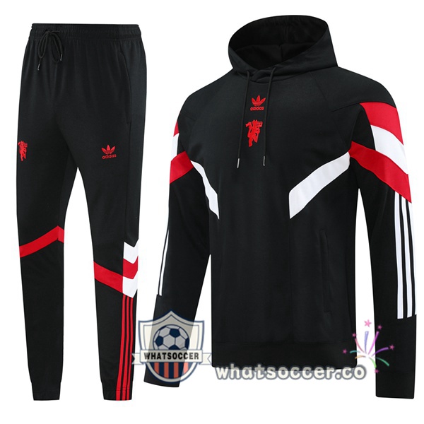 Tracksuit - Hooded Manchester United Black 2024-2025