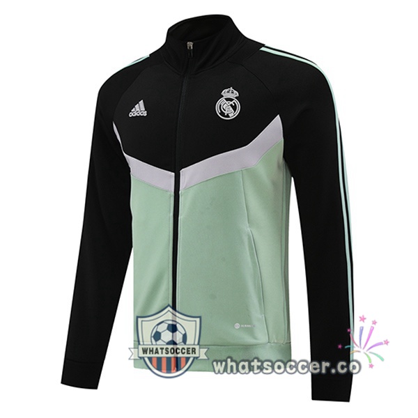 Soccer Jacket Real Madrid Black Green 2024-2025