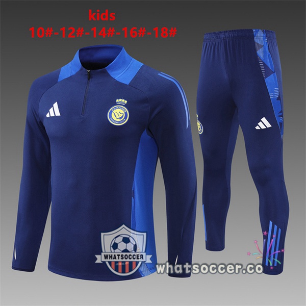 Tracksuit Al-Nassr FC Kids Blue Royal 2024-2025