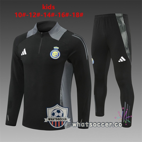Tracksuit Al-Nassr FC Kids Black 2024-2025
