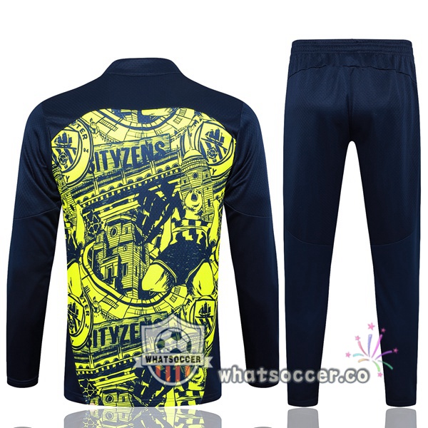 Tracksuit Manchester City Green Blue Royal 2024-2025