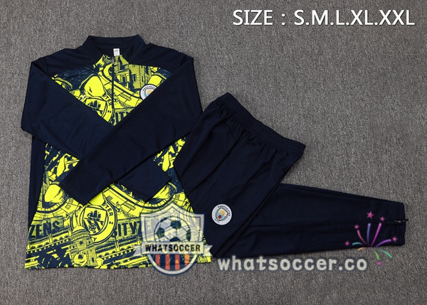 Tracksuit Manchester City Green Blue Royal 2024-2025