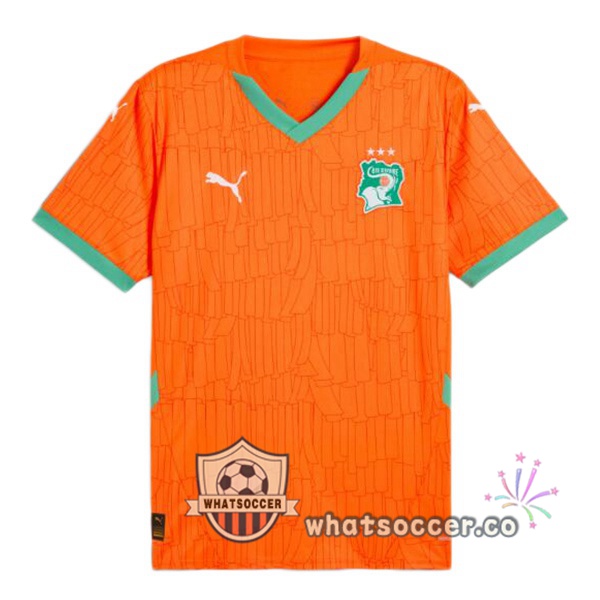 Ivory Coast Home Soccer Jerseys Orange 2024-2025