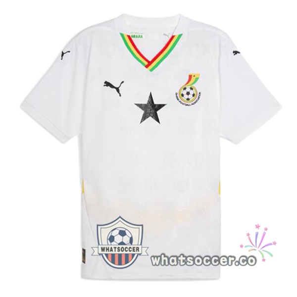 Ghana Home Soccer Jerseys White 2024-2025