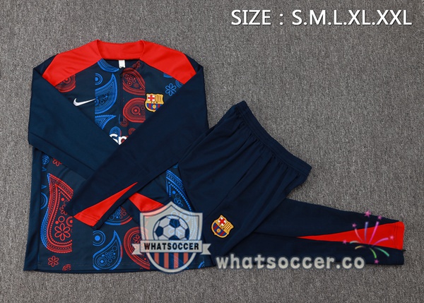 Tracksuit FC Barcelona Blue Royal Red 2024-2025