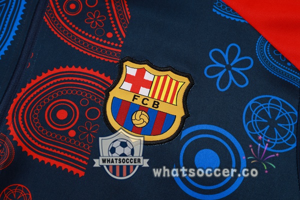 Tracksuit FC Barcelona Blue Royal Red 2024-2025