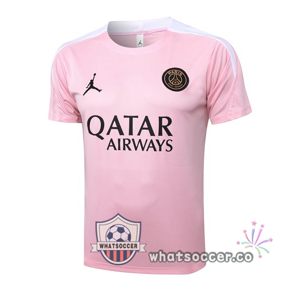 Paris PSG Training T-Shirts Rose 2024-2025