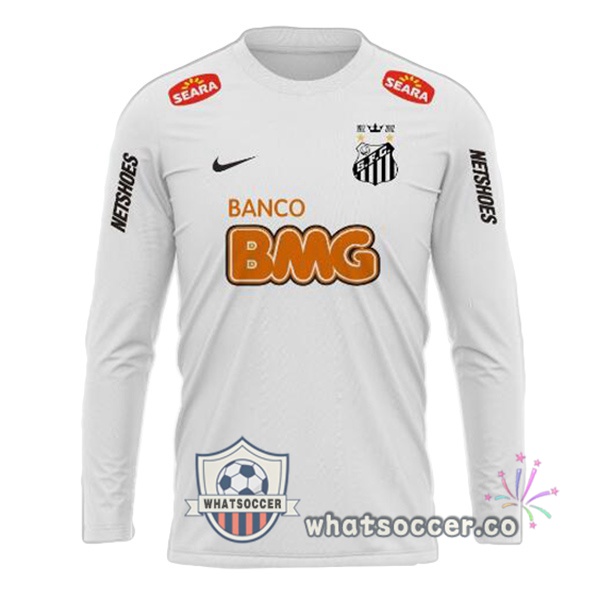 Santos FC Retro Home Long Sleeve White 2011-2012