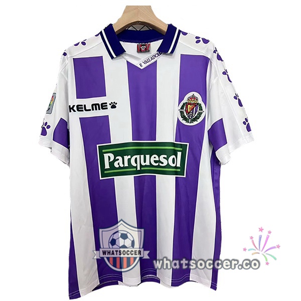 Real Valladolid Retro Home White Purple 1995-1996