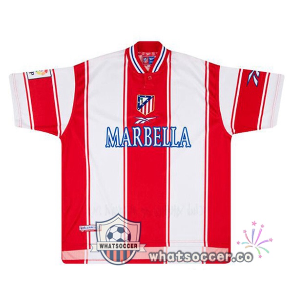 Atletico Madrid Retro Home White Red 1999-2000