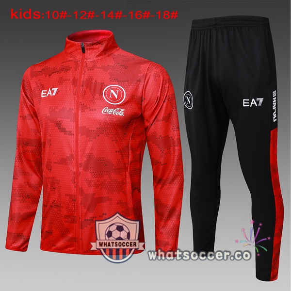 Training Jacket SSC Napoli Kids Red 2024-2025