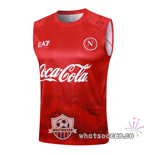 SSC Napoli Soccer Vest Red 2024-2025